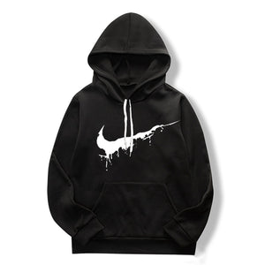 Threaded cuff hoodies street wear solid color printed hoodies sweatshirts for men fashion spring hip hoodies pullovers