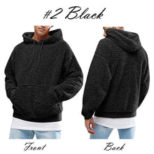 Load image into Gallery viewer, UK Men Fashion Warm Fluffy Hoodie Pullover Fleece Sweatshirt Casual Hooded Solid Coat Jumper Autumn Winter