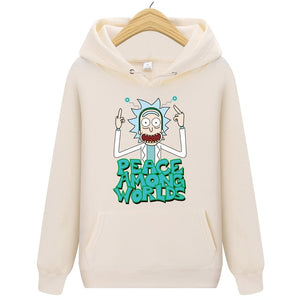 2019 Autum New Design Rick and morty Mens Hoodies Cotton Funny Print Hoodie Man Fashion Rick morty Casual Hoodie Sweatshirt