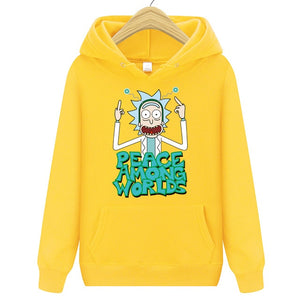 2019 Autum New Design Rick and morty Mens Hoodies Cotton Funny Print Hoodie Man Fashion Rick morty Casual Hoodie Sweatshirt