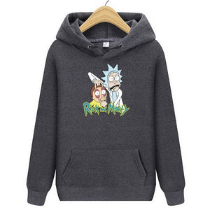 2019 Autum New Design Rick and morty Mens Hoodies Cotton Funny Print Hoodie Man Fashion Rick morty Casual Hoodie Sweatshirt