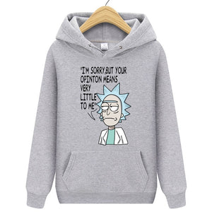 2019 Autum New Design Rick and morty Mens Hoodies Cotton Funny Print Hoodie Man Fashion Rick morty Casual Hoodie Sweatshirt