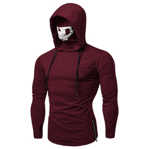 Colorful Hoodies Men's Clothes Autumn Sweatshirts Men Hip Hop Streetwear Solid Man Zipper Punk Hoodies