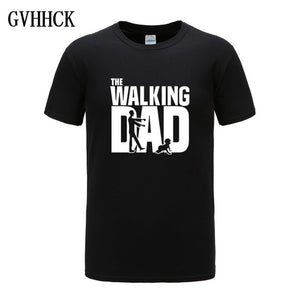 The Walking Dad Fathers Day Gift Men's Funny T-Shirt T Shirt Men 2019 New Short Sleeve Cotton Novelty Top Tee Camisetas Hombre