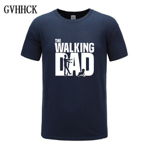 The Walking Dad Fathers Day Gift Men's Funny T-Shirt T Shirt Men 2019 New Short Sleeve Cotton Novelty Top Tee Camisetas Hombre