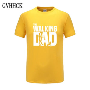 The Walking Dad Fathers Day Gift Men's Funny T-Shirt T Shirt Men 2019 New Short Sleeve Cotton Novelty Top Tee Camisetas Hombre