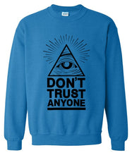 Load image into Gallery viewer, 2019 hoodies men sweatshirt spring winter Dont Trust Anyone Illuminati All Seeing Eye printed fashion cool men&#39;s sportwear kpop