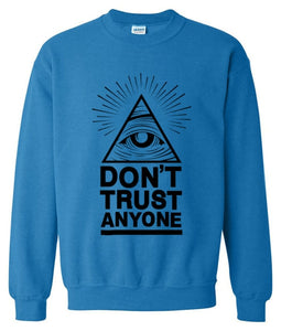 2019 hoodies men sweatshirt spring winter Dont Trust Anyone Illuminati All Seeing Eye printed fashion cool men's sportwear kpop