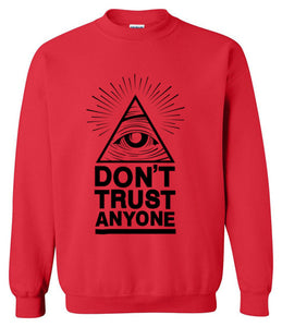 2019 hoodies men sweatshirt spring winter Dont Trust Anyone Illuminati All Seeing Eye printed fashion cool men's sportwear kpop